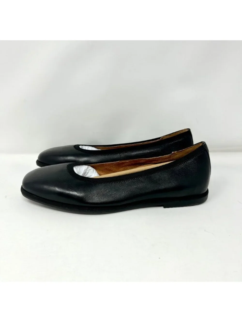 Vionic Caroll 2.0 Women's Black Leather Ballet Flats Size 9.5 Arch Support Shoe